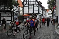 Den lilla stan invaderades pltsligt av cyklister