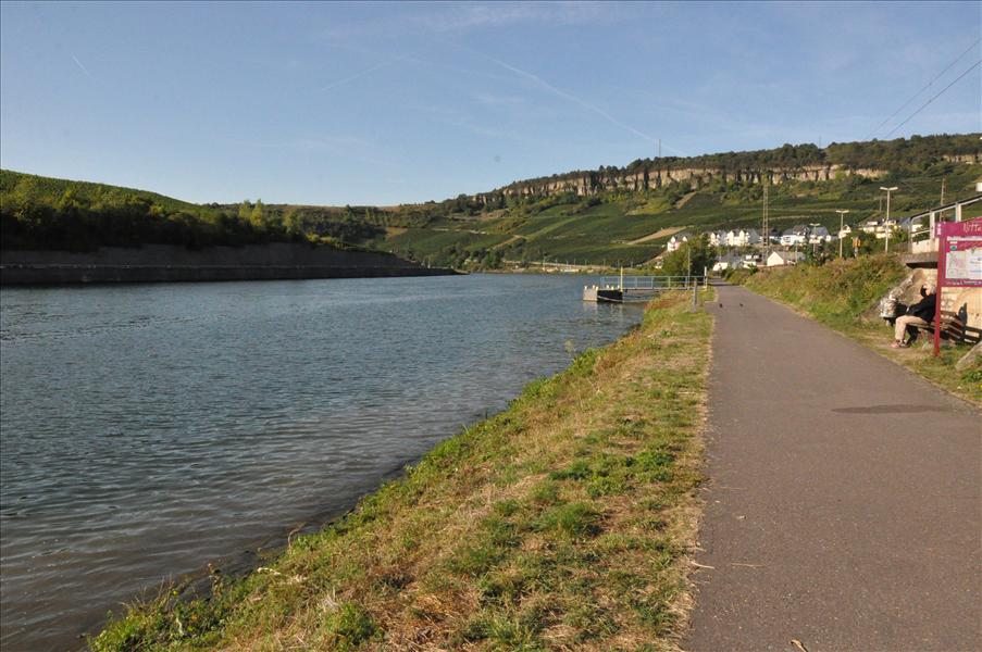 Mosel som hr utgr grnsen mellan Tyskland och Luxemburg